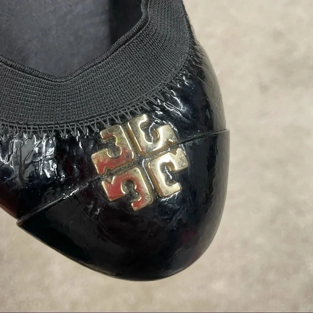 TORY BURCH Jolie Ballet Flat in Black size 8 M